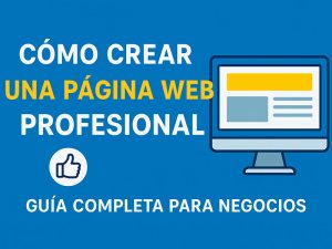 Como crear una página web profesional